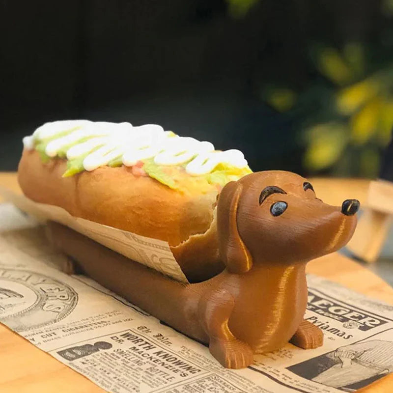 Decorative Dachshund Tray for Hot Dogs