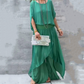 ⏳Begrenzte Zeit 52% Rabatt💥2-teiliges Set aus Chiffon mit lockerem Oberteil und weiten Schlitzhosen