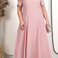 Unifarbenes Damenkleid mit bestickter Jacke aus Spitze