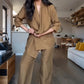 👑Damen modisches zweiteiliges Set aus Oberteil und Hose