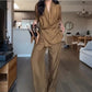👑Damen modisches zweiteiliges Set aus Oberteil und Hose