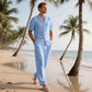 🔥2025 New Arrival🔥Men's Casual Short Sleeve Shirt & Pants 2-Piece Set