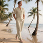 🔥2025 New Arrival🔥Men's Casual Short Sleeve Shirt & Pants 2-Piece Set