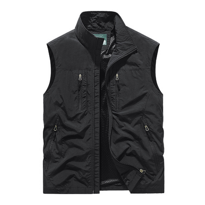 ⏰Zeitlich begrenzter Verkauf – 50 % RABATT🔥🧥 Herren Oversized Ärmellose Westenjacke mit Taschen