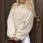 Chic Women's Round-Neck Sweater Coat
