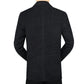 Herren Slim-Fit kurzer Business-Mantel
