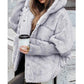 🔥Vorwärmung für den Winter – Riesige Rabatte🔥Damen Oversized Pufferjacke mit Kapuze im Patchwork-Design