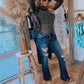 Elegantes Slim-Fit-Oberteil mit Strassdetails