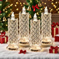 🎁Set mit 4 LED-Kristallkerzenleuchtern