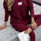 Lässiges Sweatshirt- und Leggings-Set für Damen