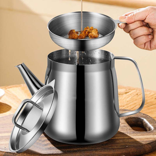 📢📢50 % RABATT🔥Langlebiger Ölfilterbehälter aus Edelstahl