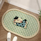 Absorbent Woven Bath Mat with Non-Slip Bottom