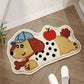 Absorbent Woven Bath Mat with Non-Slip Bottom