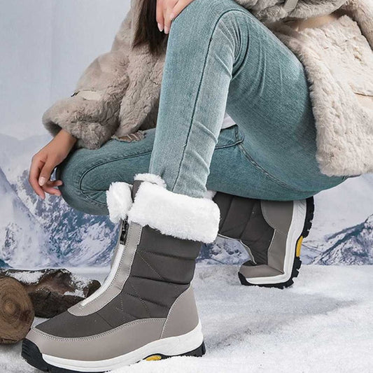 🔥Rutschfeste, warme Schneestiefel mit Reißverschluss für Damen