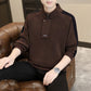💝Ideales Geschenk💞 - Sweatshirt mit halbem Reißverschluss und Stehkragen aus Kunstfleece