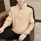 💝Ideales Geschenk💞 - Sweatshirt mit halbem Reißverschluss und Stehkragen aus Kunstfleece