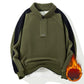 💝Ideales Geschenk💞 - Sweatshirt mit halbem Reißverschluss und Stehkragen aus Kunstfleece