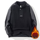 💝Ideales Geschenk💞 - Sweatshirt mit halbem Reißverschluss und Stehkragen aus Kunstfleece