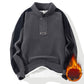 💝Ideales Geschenk💞 - Sweatshirt mit halbem Reißverschluss und Stehkragen aus Kunstfleece