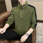 💝Ideales Geschenk💞 - Sweatshirt mit halbem Reißverschluss und Stehkragen aus Kunstfleece