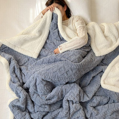 Bestes Geschenk - Verdickte Decke aus Kaschmirimitat