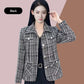 【Elegantes Geschenk für Sie】 Blazer mit Hahnentrittmuster für Damen