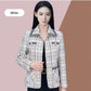 【Elegantes Geschenk für Sie】 Blazer mit Hahnentrittmuster für Damen