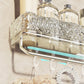 Praktisches Geschenk: Wandregal-Organizer mit Gletschermuster im Badezimmer