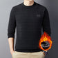 🔥[warmes Geschenk]💖 Thermisches Jacquard-Sweatshirt mit Rundhalsausschnitt für Männer
