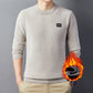 🔥[warmes Geschenk]💖 Thermisches Jacquard-Sweatshirt mit Rundhalsausschnitt für Männer