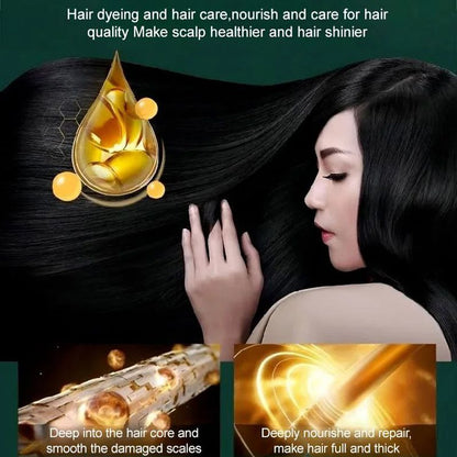 💖Haare färben zu Hause🔥Pflanzenextrakt Nicht-schädigende Haarfärbecreme