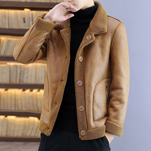 [Ideales Geschenk] Beidseitig tragbare, warme und verdickende Herrenjacke