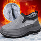 Bequeme Herren-Freizeitschuhe mit warmem Kunstplüsch für den Winter
